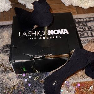 Fashion Nova black stocking stiletto
